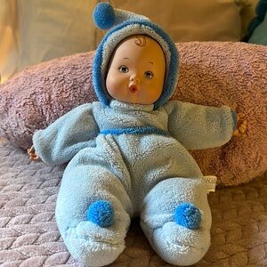Madame Alexander soft body hard vinyl baby doll baby blue Jammie’s 2012 sweet